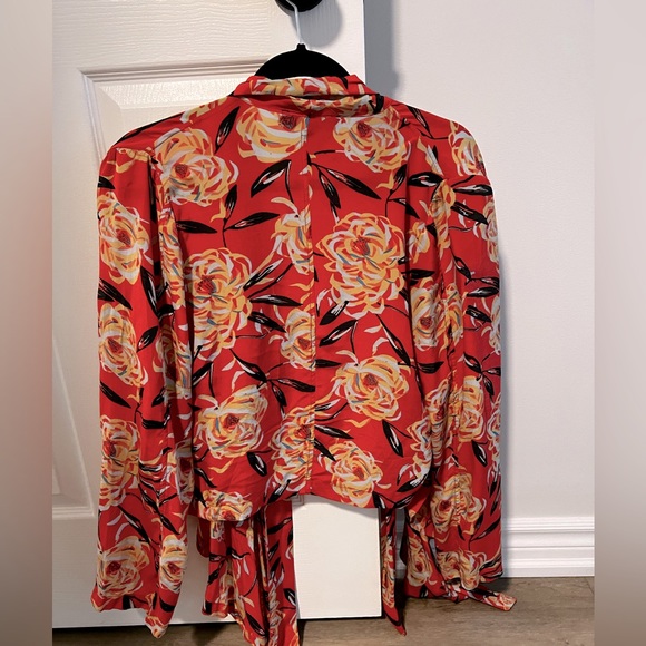 Winter Kate by Nicole Richi 100% silk blouse / kimono top - Picture 4 of 13